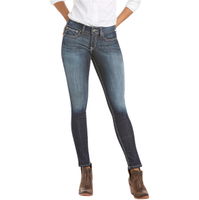 Womens R.E.A.L. Mid Rise Stretch Outseam Ella Skinny Jean